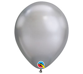 Chrome Silver Helium Latex Balloon
